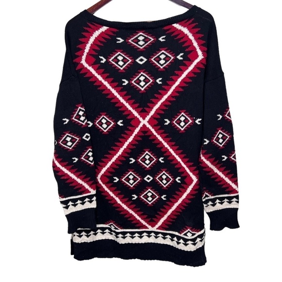 Ralph Lauren Southwestern Tunic Sweater Aztec Size Large - Picture 3 of 11